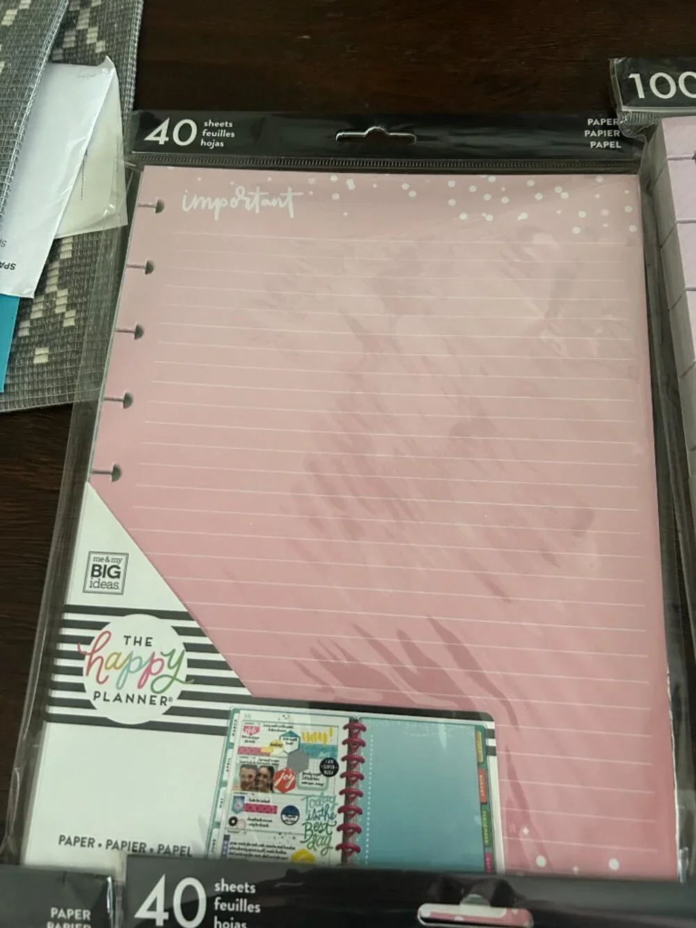 The Happy Planner Refill Paper & Extension Packs SET of 7 NEW SEALED